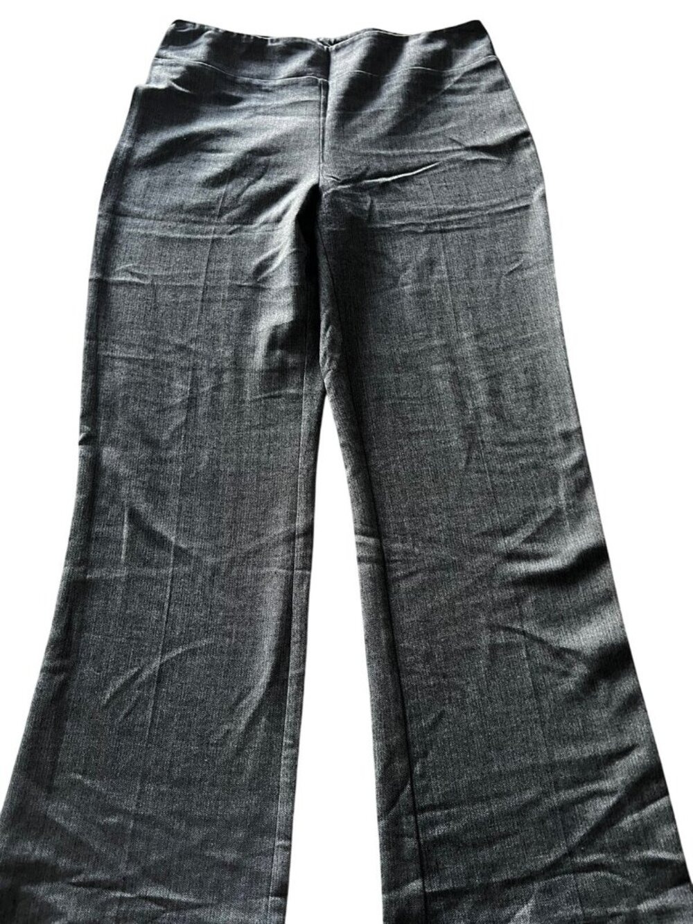 Chapter One Womens Gray Slim Fit Stretch Pants With Elastic Waist L